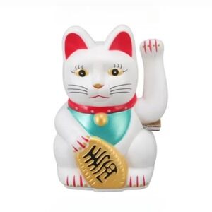 Lucky Fortune Cat‎ Waving Moving Arm Feng Shui New in Box